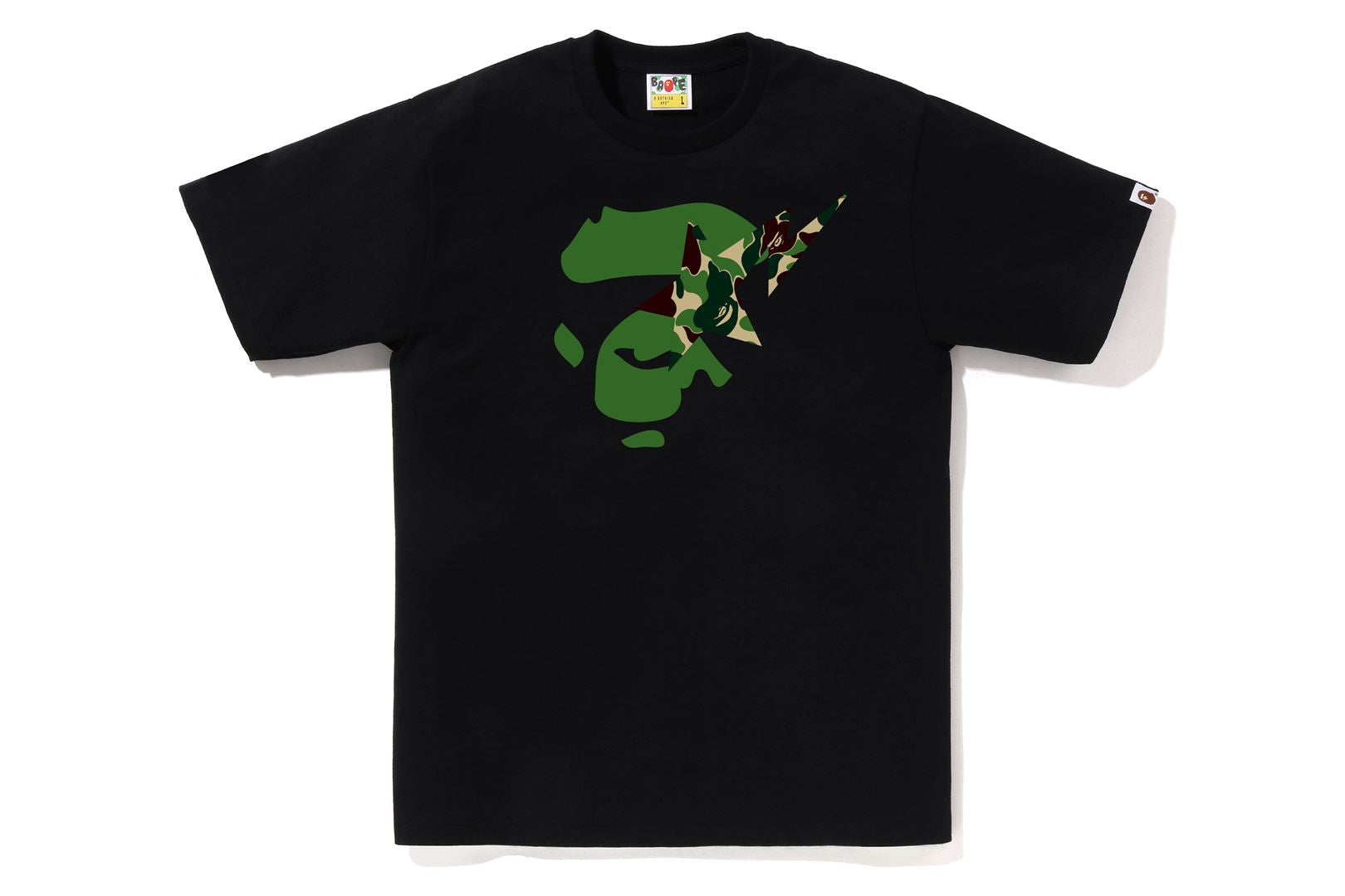 A BATHING APE® Abc Camo Ape Face STA Tee | Bape official website