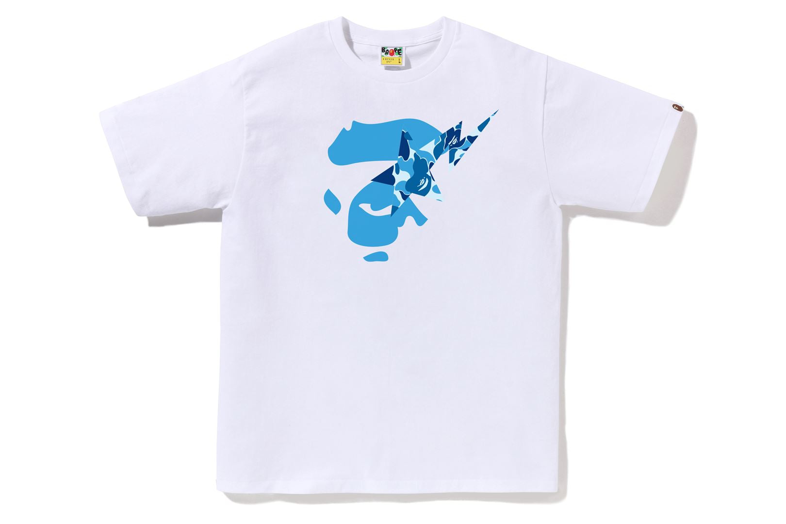A BATHING APE® Abc Camo Ape Face STA Tee | Bape official website