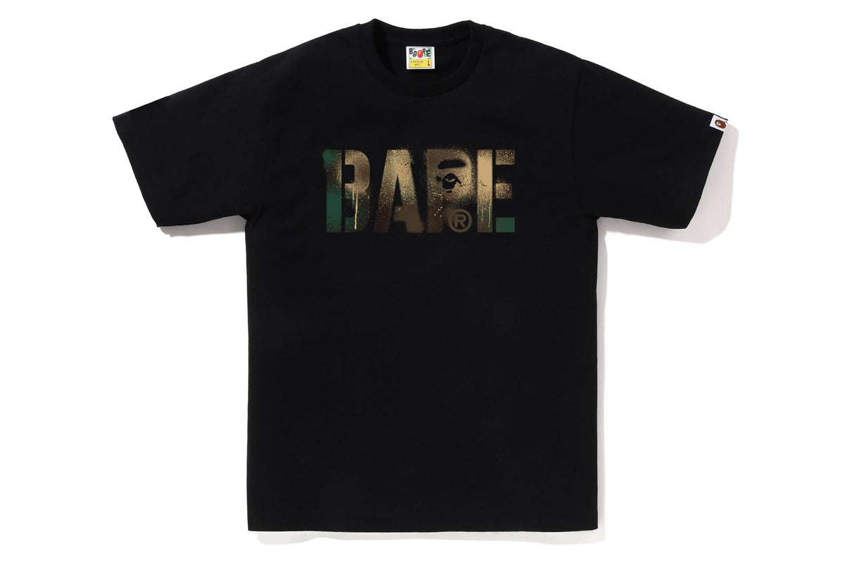 MAP CAMO STENCIL BAPE LOGO TEE