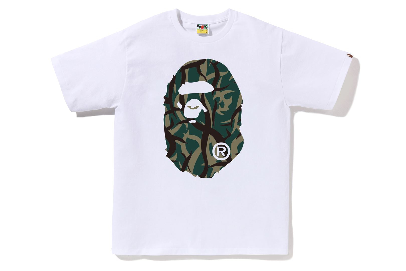 A BATHING APE® Trial Camo Big Ape Head Tee | Bape official website