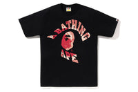 BAPE MENS TIE DYE TWIST COLLEGE TEE