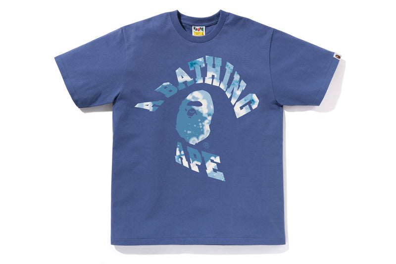 BAPE MENS TIE DYE TWIST COLLEGE TEE