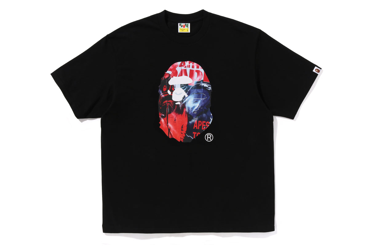PHOTO PRINT APE HEAD RELAXED FIT TEE