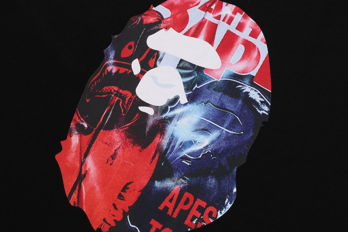 PHOTO PRINT APE HEAD RELAXED FIT TEE