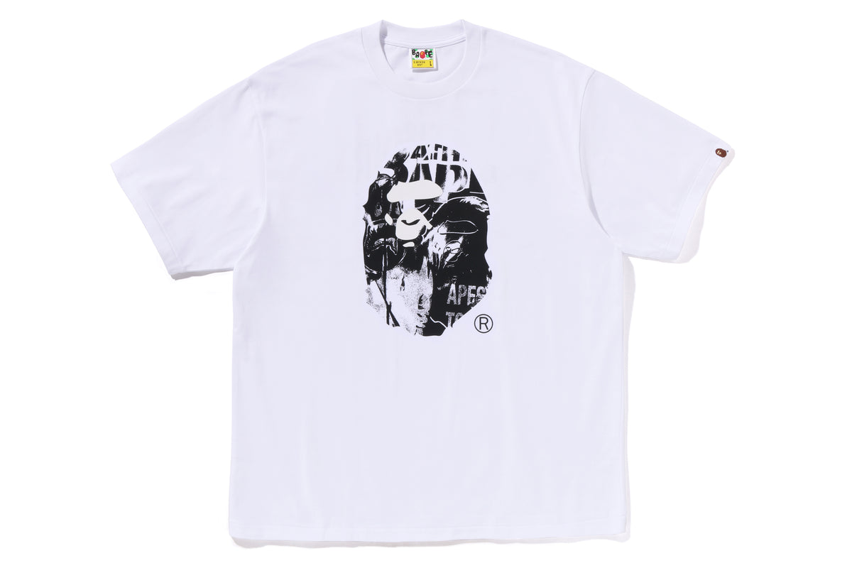 PHOTO PRINT APE HEAD RELAXED FIT TEE