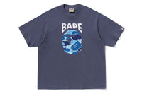 BAPE MENS ABC CAMO HAND DRAW APE HEAD T-SHIRT