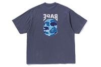 BAPE MENS ABC CAMO HAND DRAW APE HEAD T-SHIRT