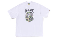 BAPE MENS ABC CAMO HAND DRAW APE HEAD T-SHIRT