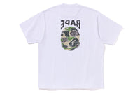 BAPE MENS ABC CAMO HAND DRAW APE HEAD T-SHIRT