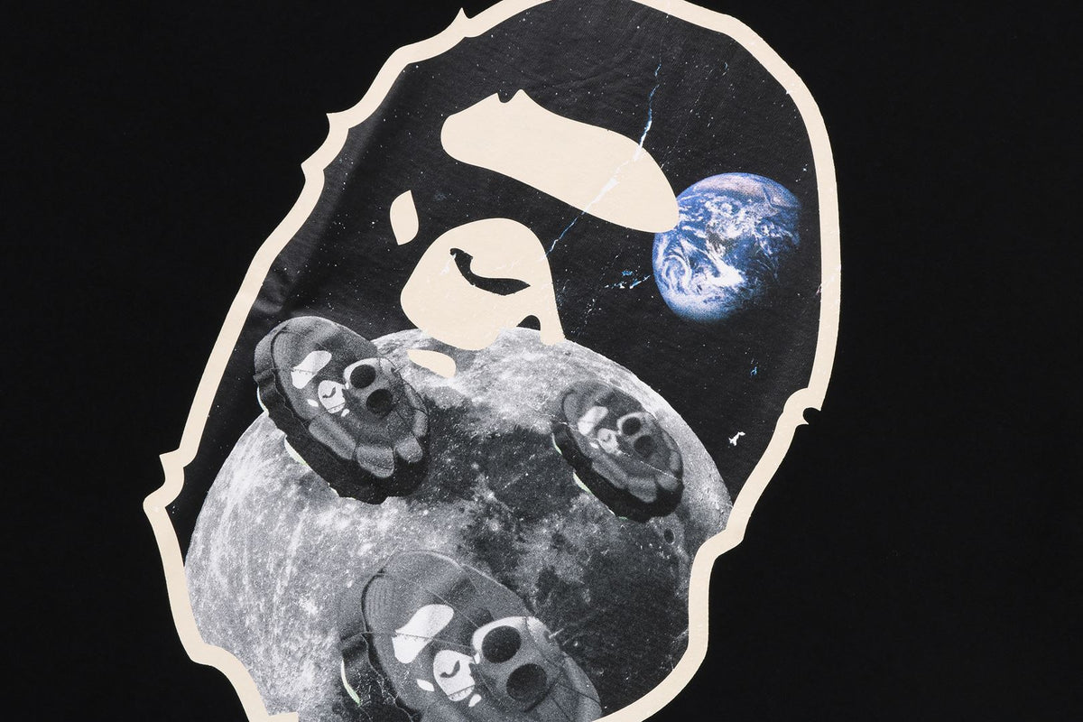 A BATHING APE® Moon Ape Head Old Photo Tee | Bape official website – uk ...
