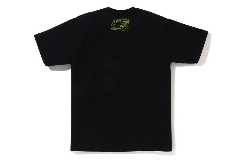 APE HEAD UFO ON MOON TEE