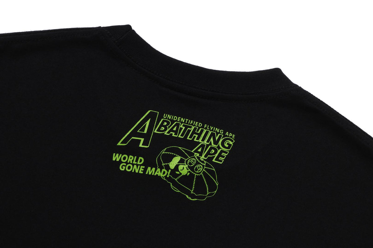 APE HEAD UFO ON MOON TEE