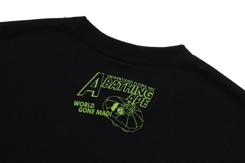 APE HEAD UFO ON MOON TEE