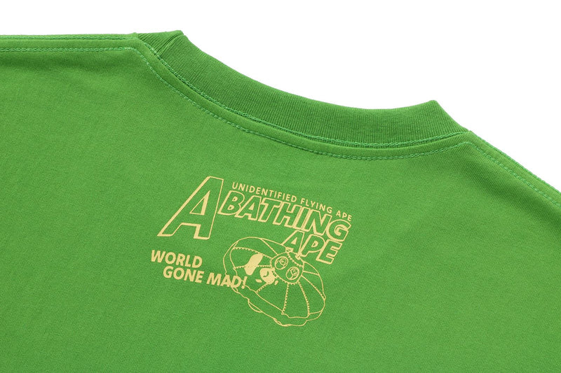 APE HEAD UFO ON MOON TEE