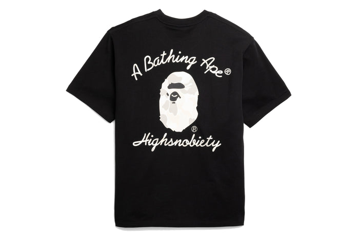 BAPE X HIGHSNOBIETY MULTI LOGO RELAXED FIT TEE