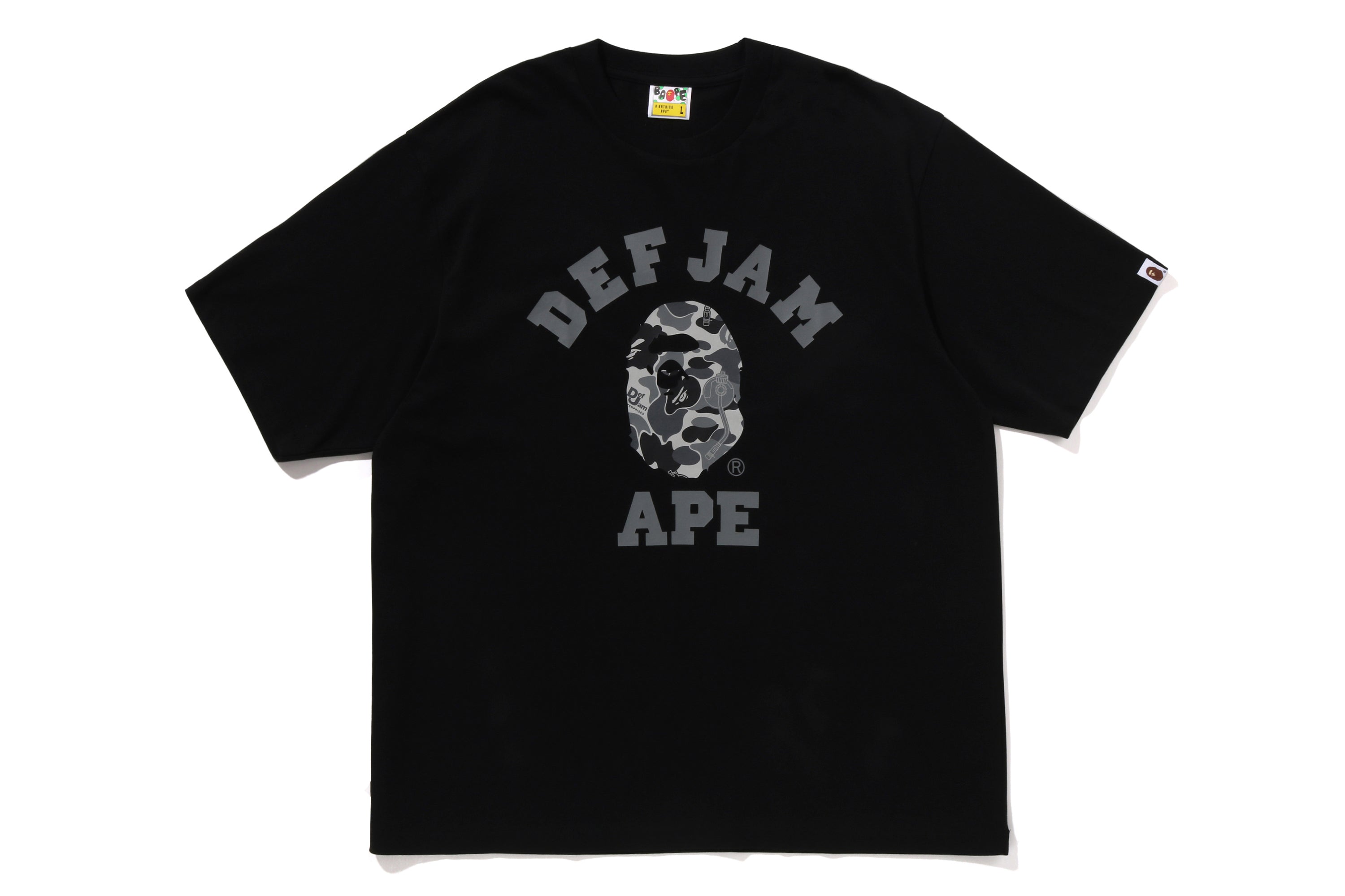 A BATHING APE® BAPE X Def Jam Camo College Relaxed Fit Tee | Bape