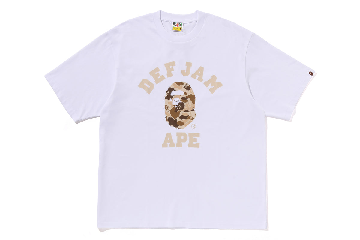 BAPE X DEF JAM CAMO COLLEGE RELAXED FIT TEE