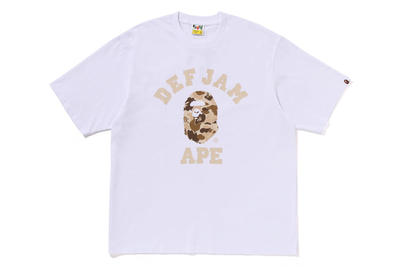 BAPE X DEF JAM CAMO COLLEGE RELAXED FIT TEE