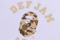 BAPE X DEF JAM CAMO COLLEGE RELAXED FIT TEE
