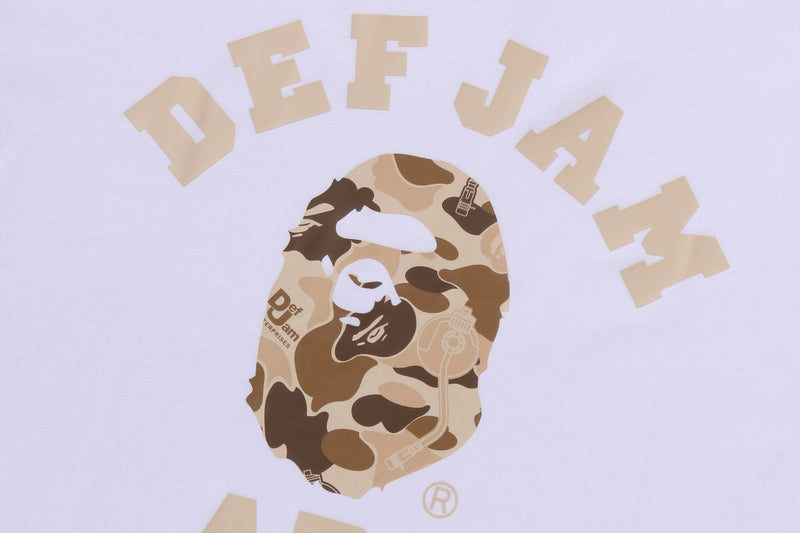 BAPE X DEF JAM CAMO COLLEGE RELAXED FIT TEE