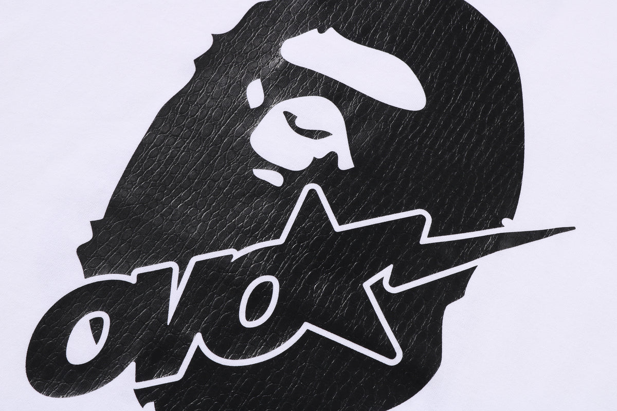 BAPE X OVO OVO STA CROCODILE PRINT TEE