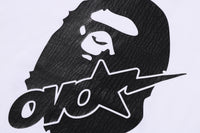 BAPE X OVO OVO STA CROCODILE PRINT TEE