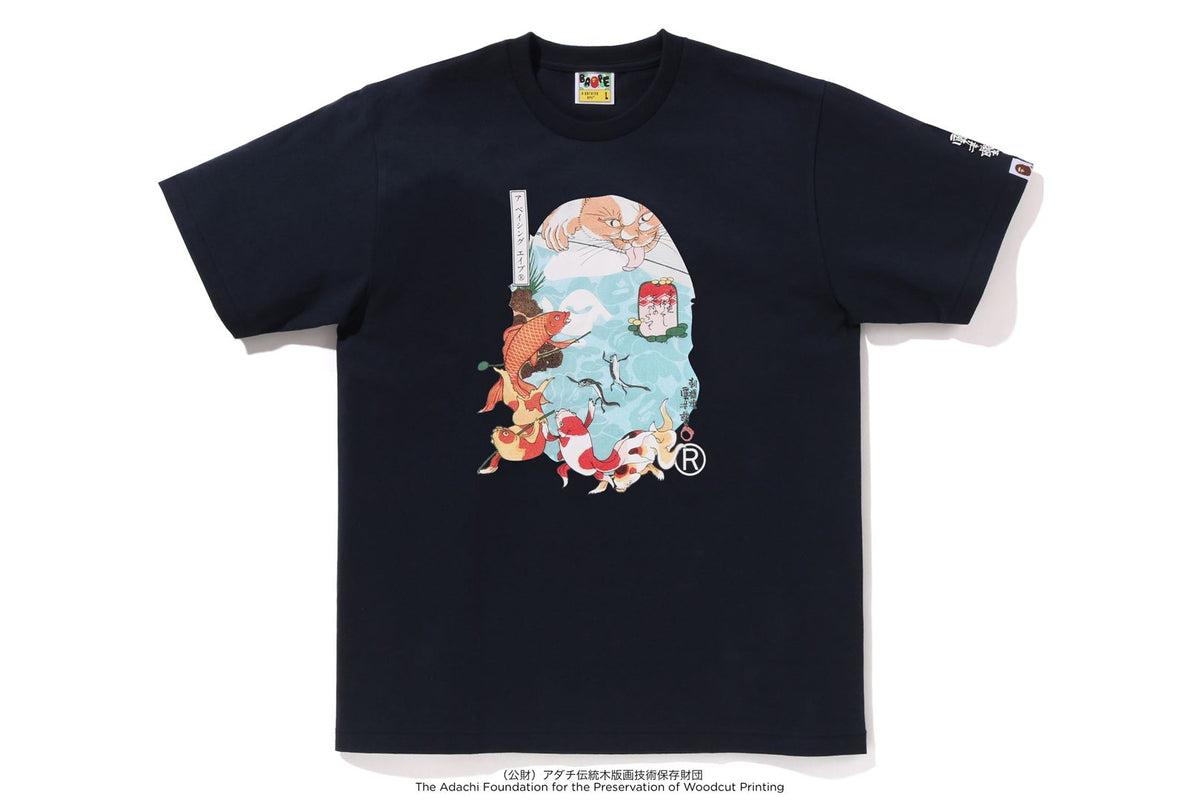 BAPE X UKIYO-E - APE HEAD TEE #4