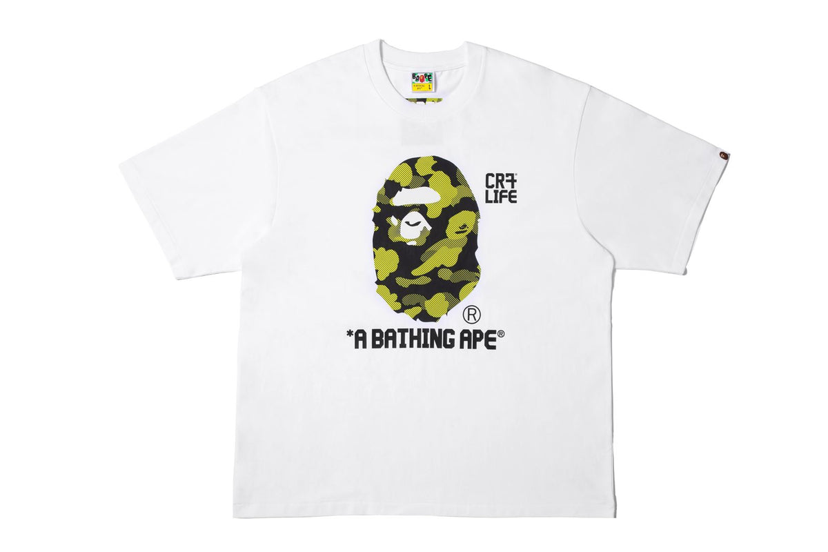 BAPE X CR7 LIFE CAMO A BATHING APE RELAXED FIT TEE