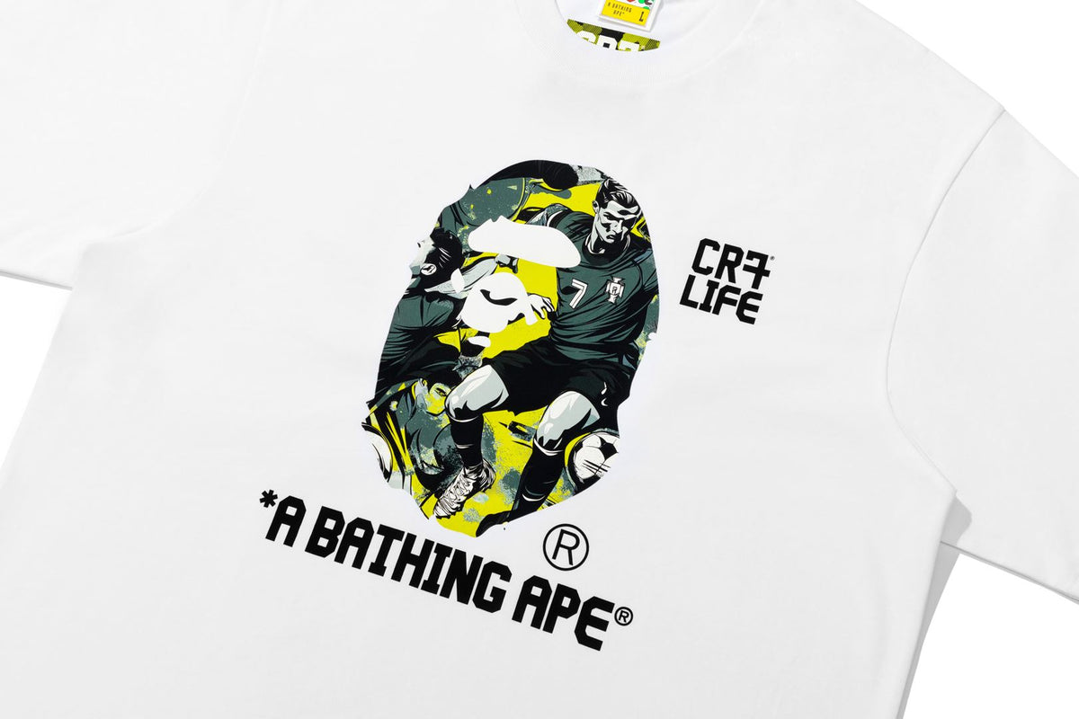 BAPE X CR7 LIFE GRAPHIC A BATHING APE RELAXED FIT TEE #1