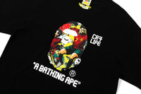 BAPE X CR7 LIFE GRAPHIC A BATHING APE RELAXED FIT TEE M #2