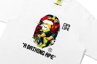 BAPE X CR7 LIFE GRAPHIC A BATHING APE RELAXED FIT TEE M #2