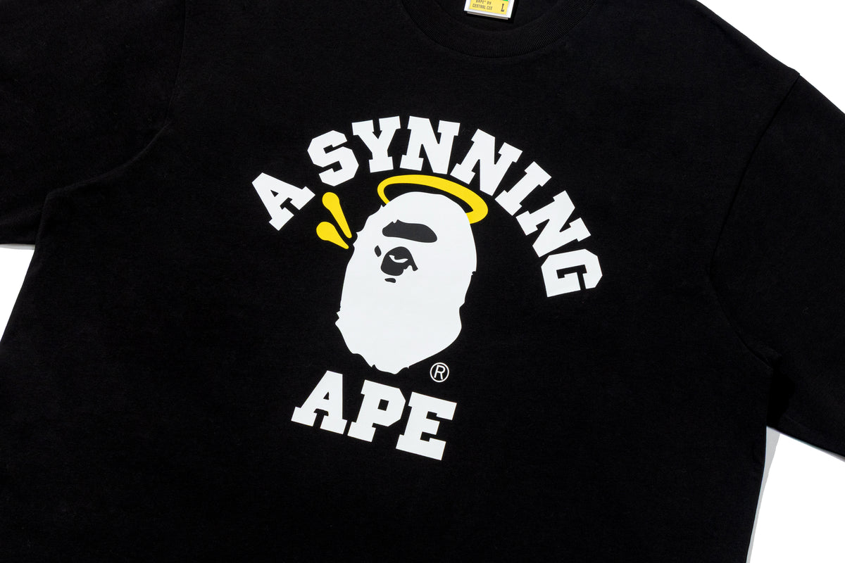 BAPE X SPOTIFY BY CENTRAL CEE COLLEGE RELAXED FIT TEE