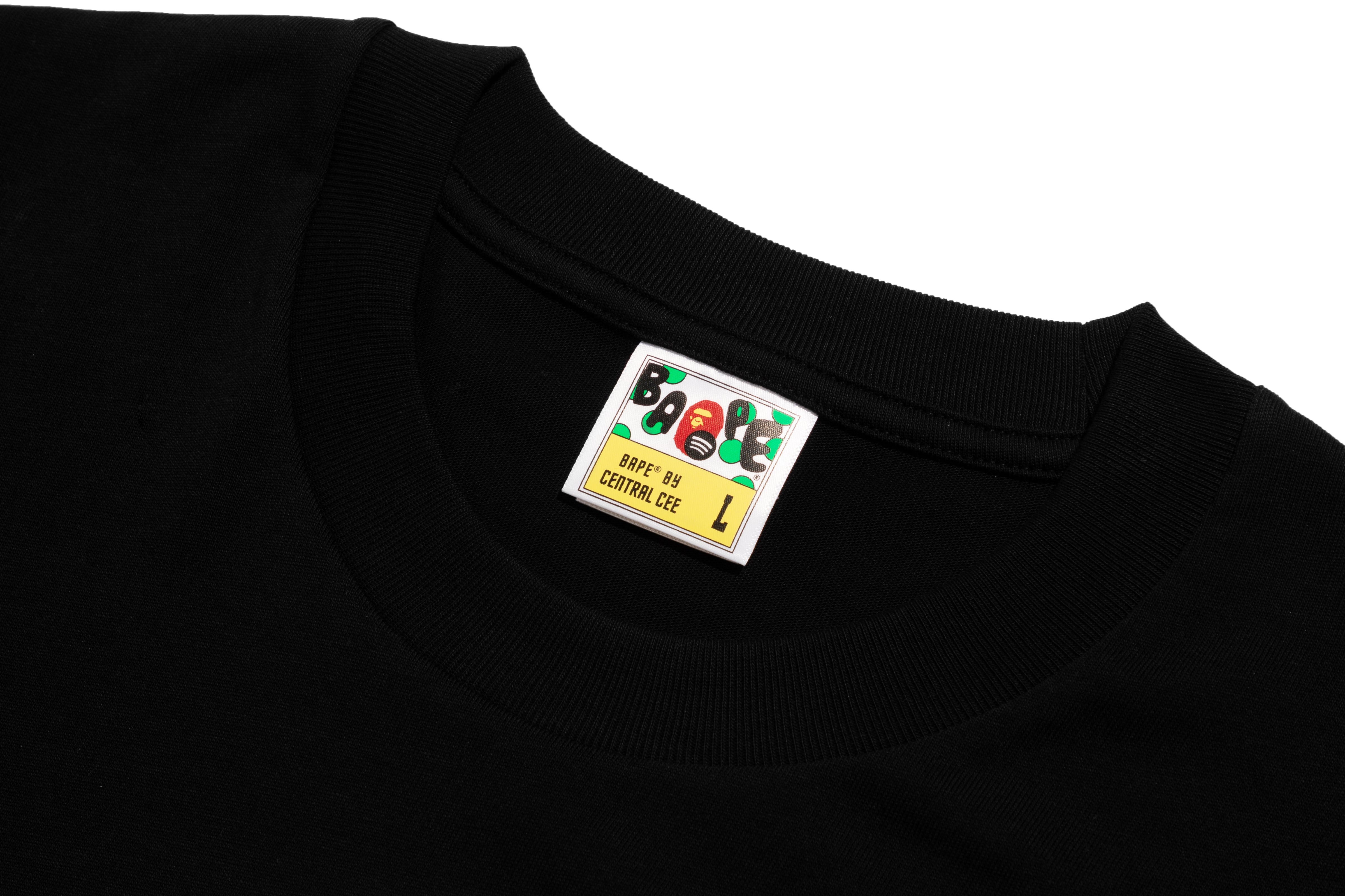 BAPE X CENTRAL CEE Tシャツ Mサイズ ブラック A BATHING APE® BAPE X Spotify X SYNA By Central Cee College Tee