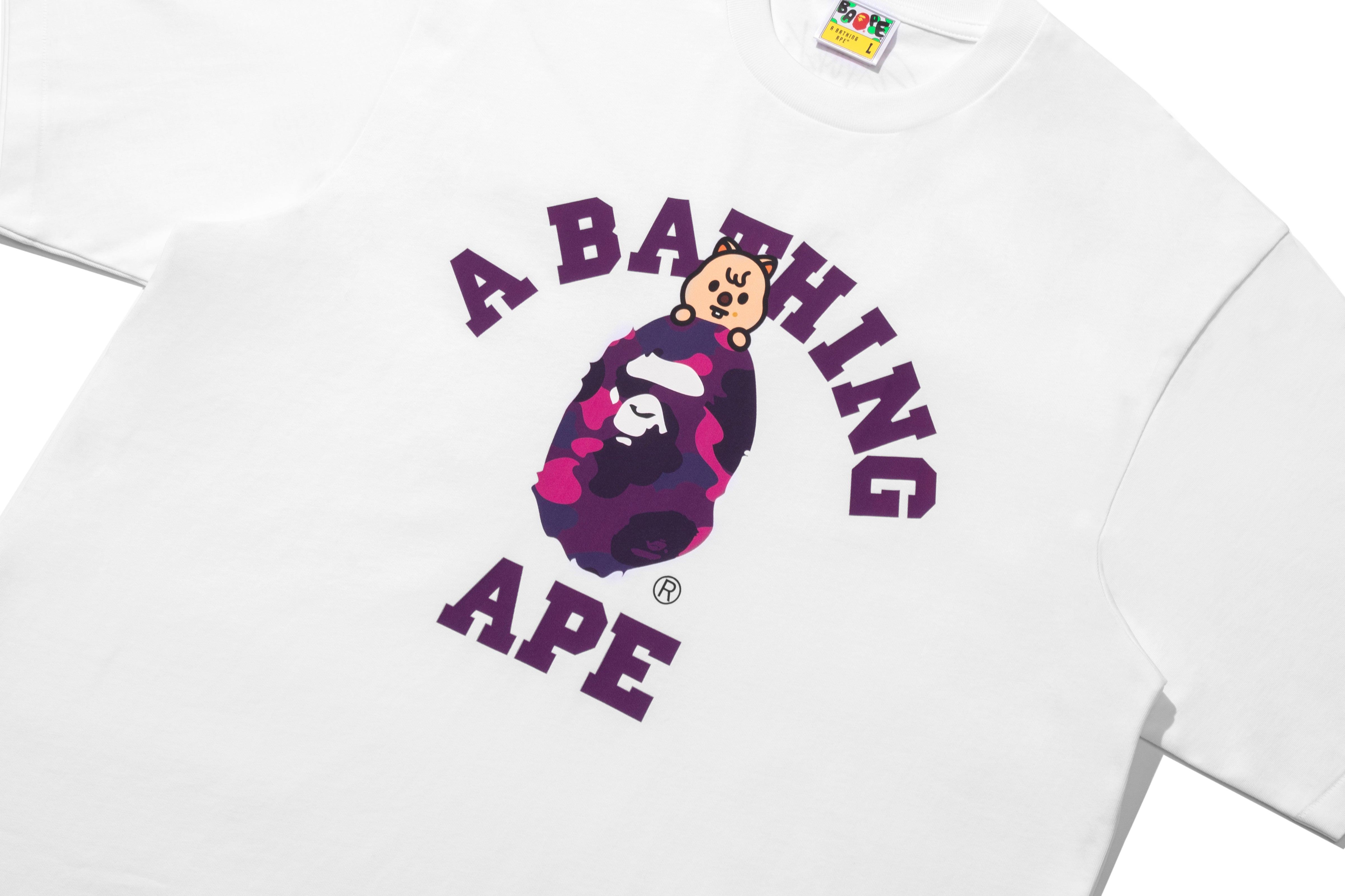 【 BAPE X STRAY KIDS 】JINIRET COLLEGE TEE Thestation.store | Bape x Stray Kids Collab 📍4,490฿ size S - 2XL