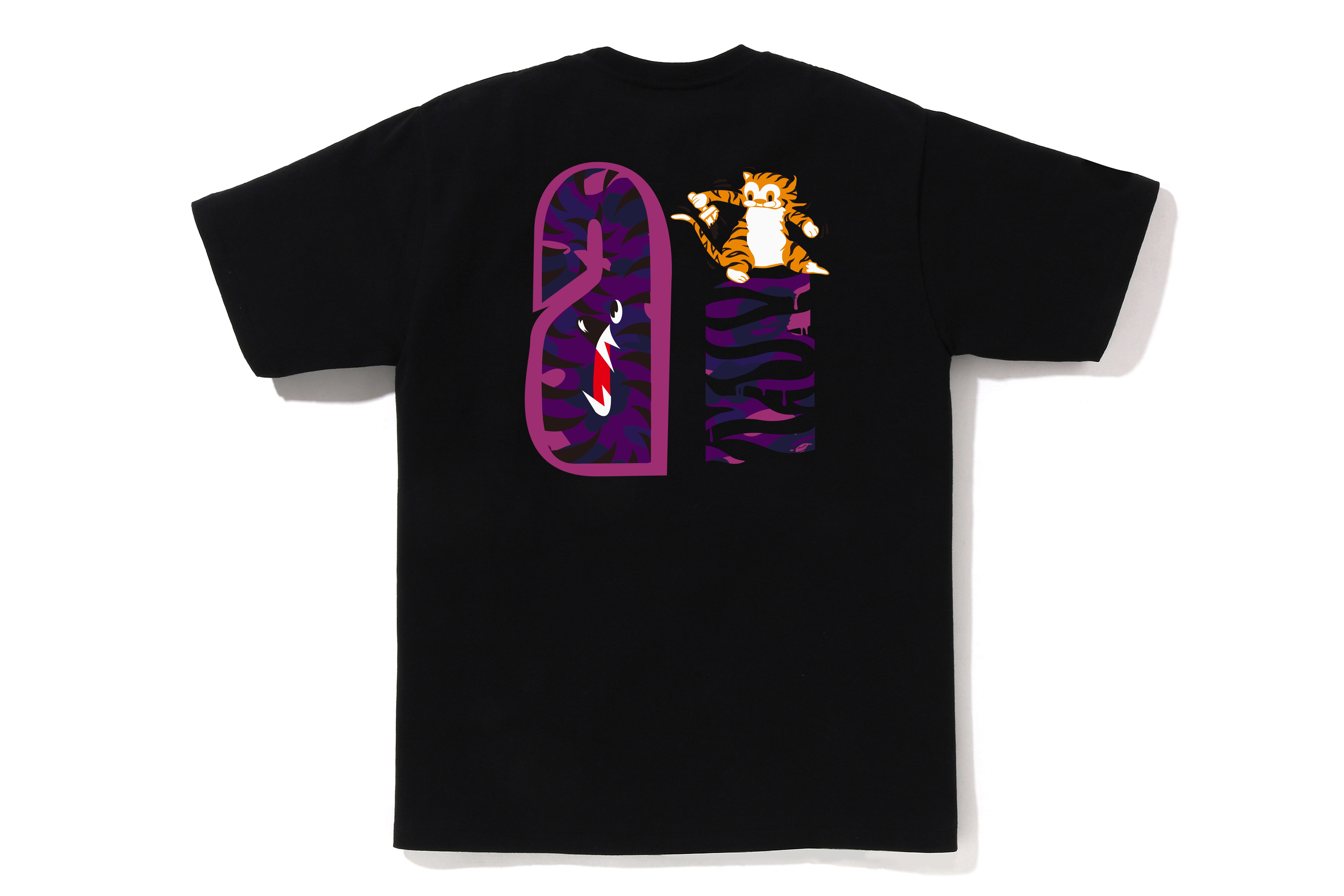 A BATHING APE® Color Camo Tiger Shark Tee | Bape official website