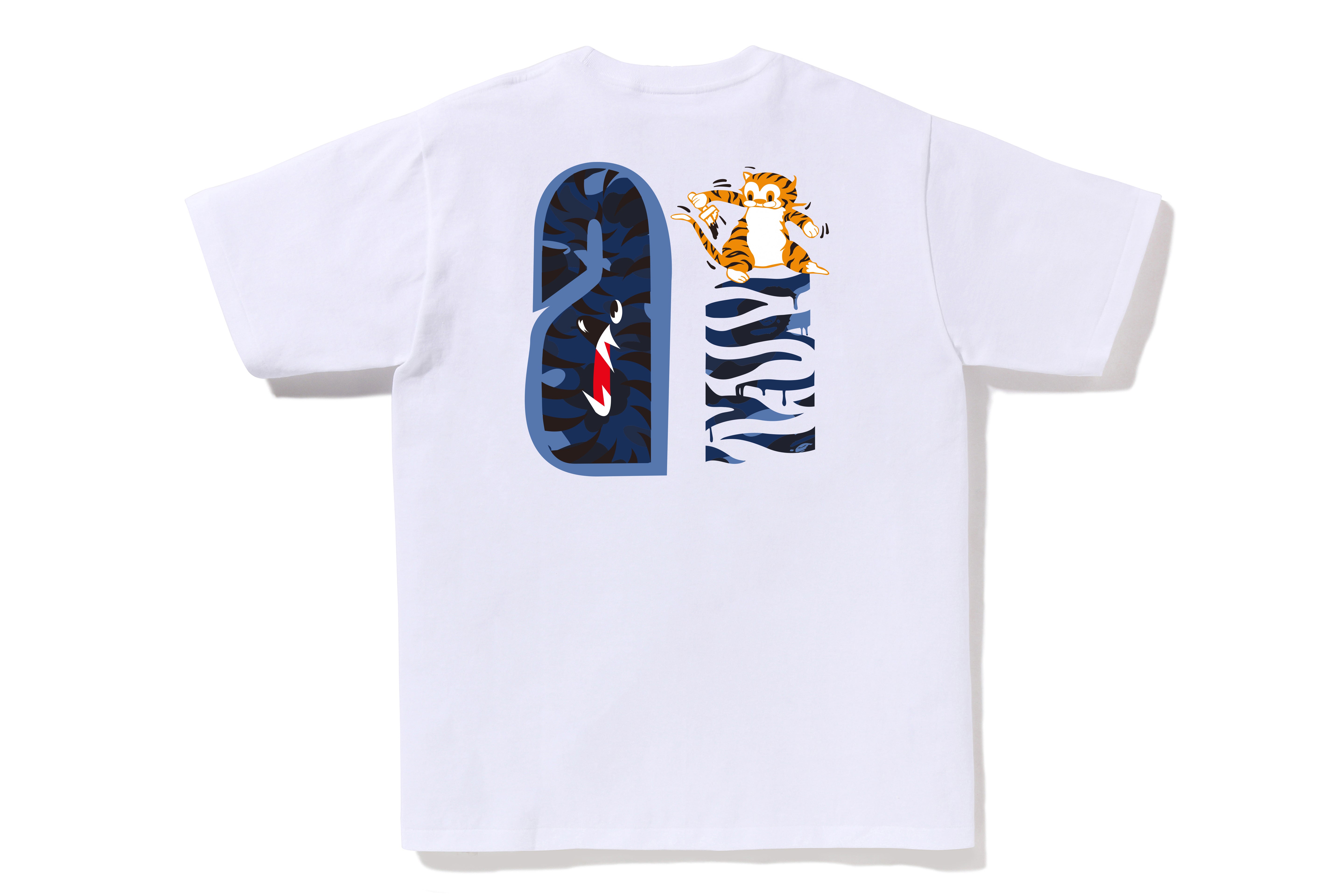 A BATHING APE® Color Camo Tiger Shark Tee | Bape official website