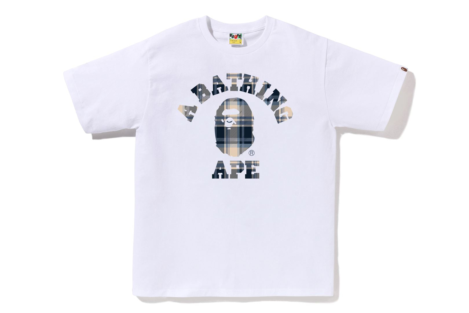 A BATHING APE® BAPE Check College Tee | Bape official website – uk