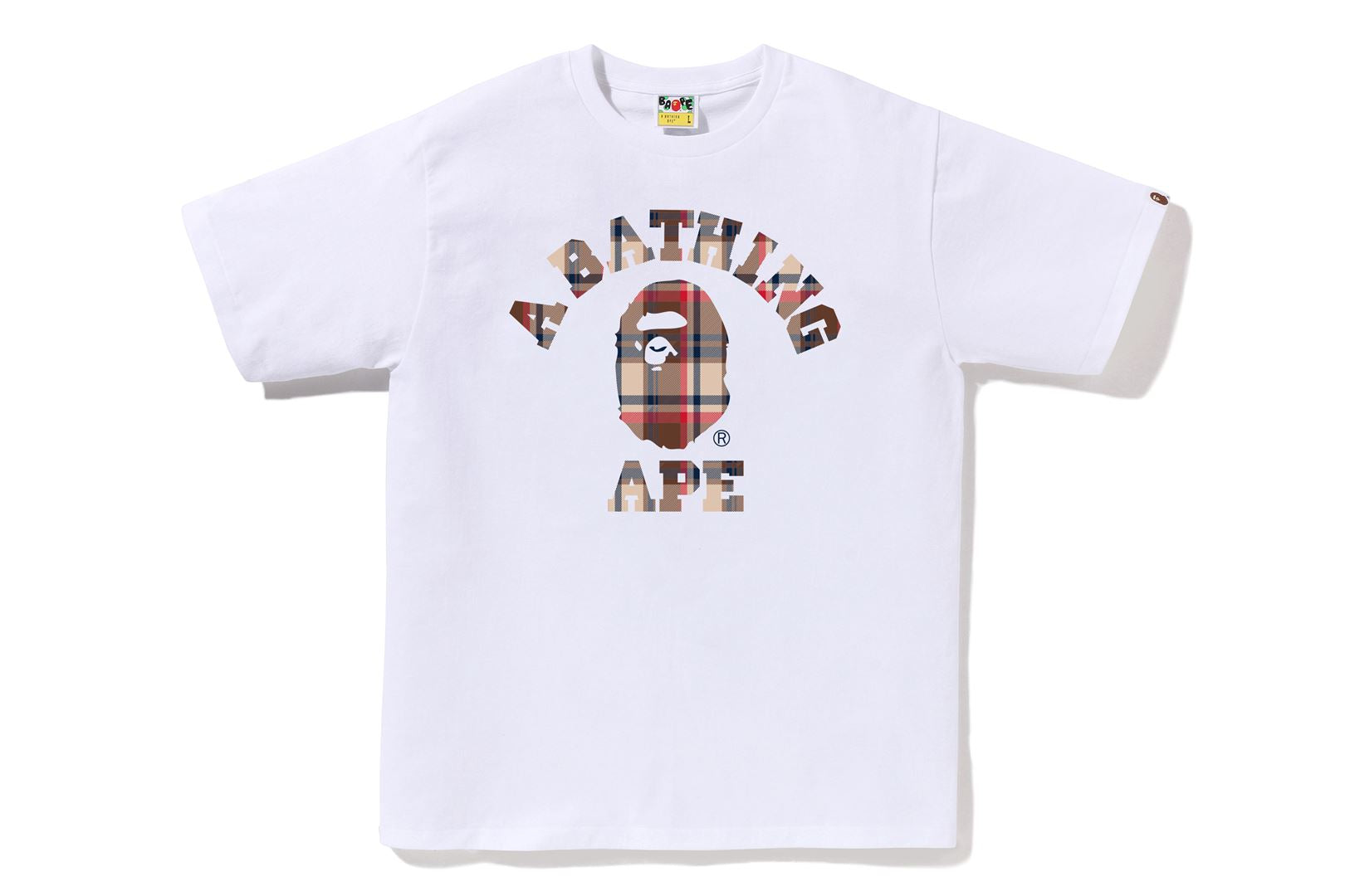 トップス A BATHING APE 00s logo check polo shirt A BATHING APE® BAPE Check College Tee | Bape official website – uk