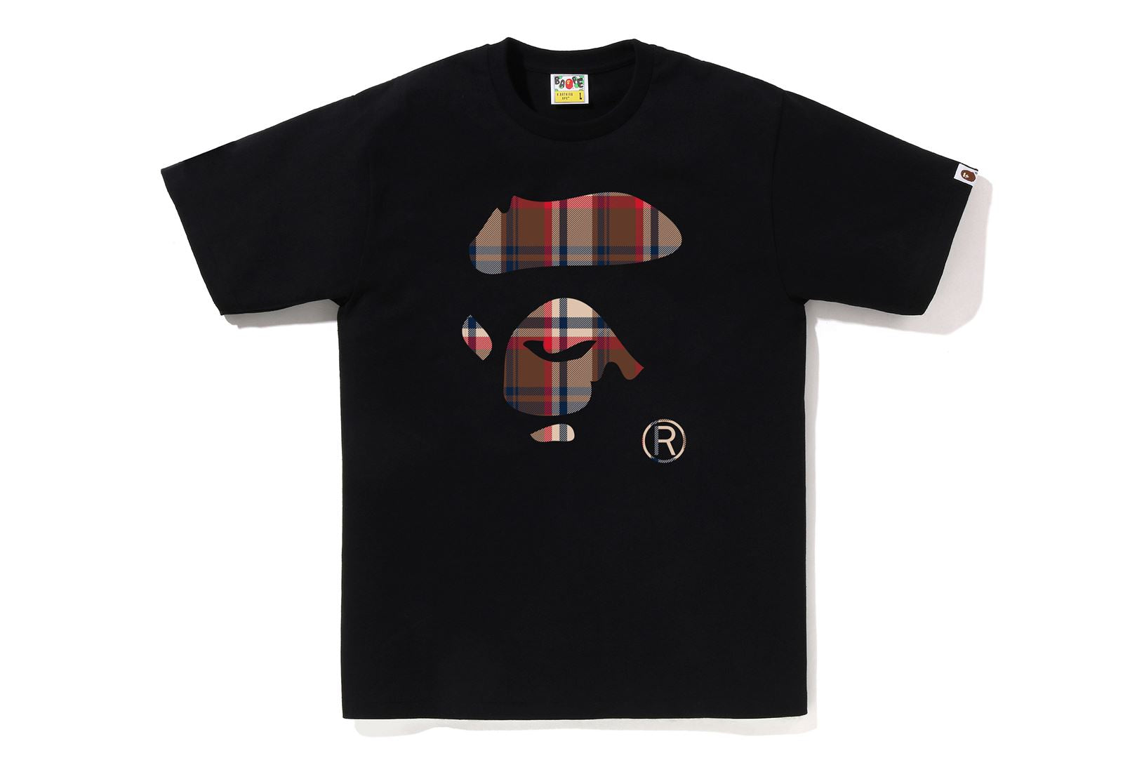 A BATHING APE® BAPE Check Ape Face Tee | Bape official website