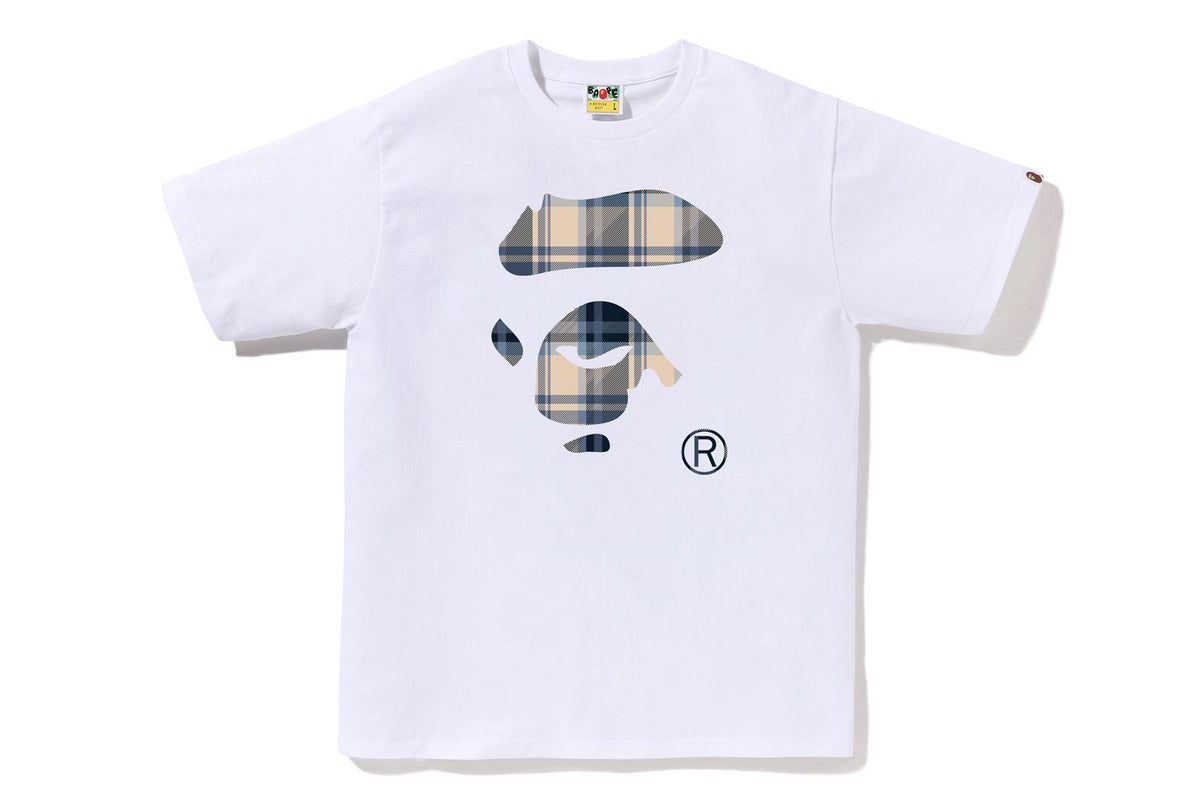BAPE CHECK APE FACE TEE