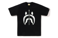 BAPE MENS COTTON CITY CAMO GLOWING SHARK T-SHIRT