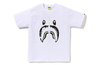 BAPE MENS COTTON CITY CAMO GLOWING SHARK T-SHIRT