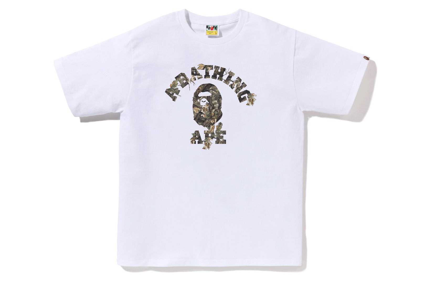 A BATHING APE® Tree Edge Camo College Tee | Bape official website