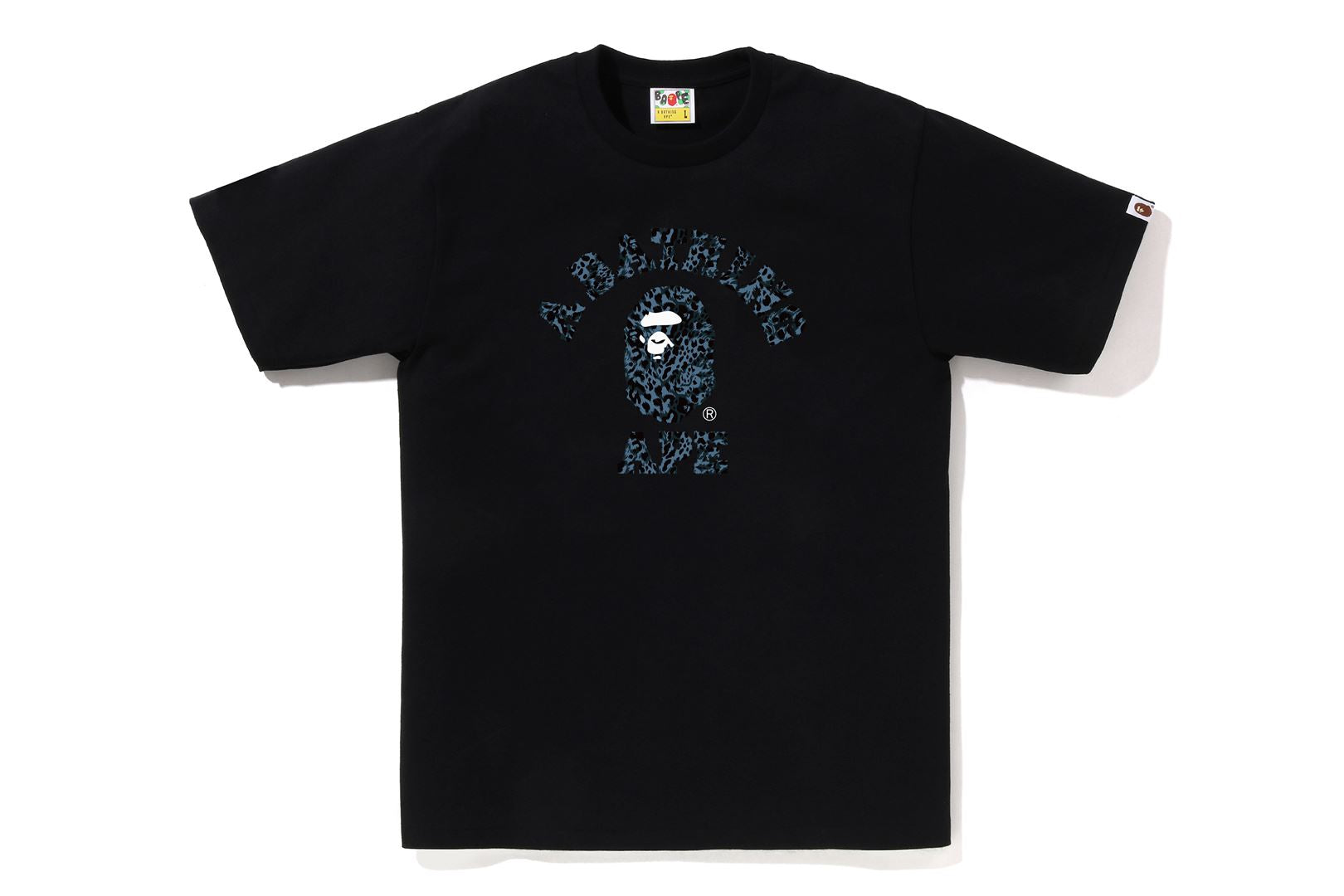 A BATHING APE® Wild Leopard Pattern College Tee | Bape official