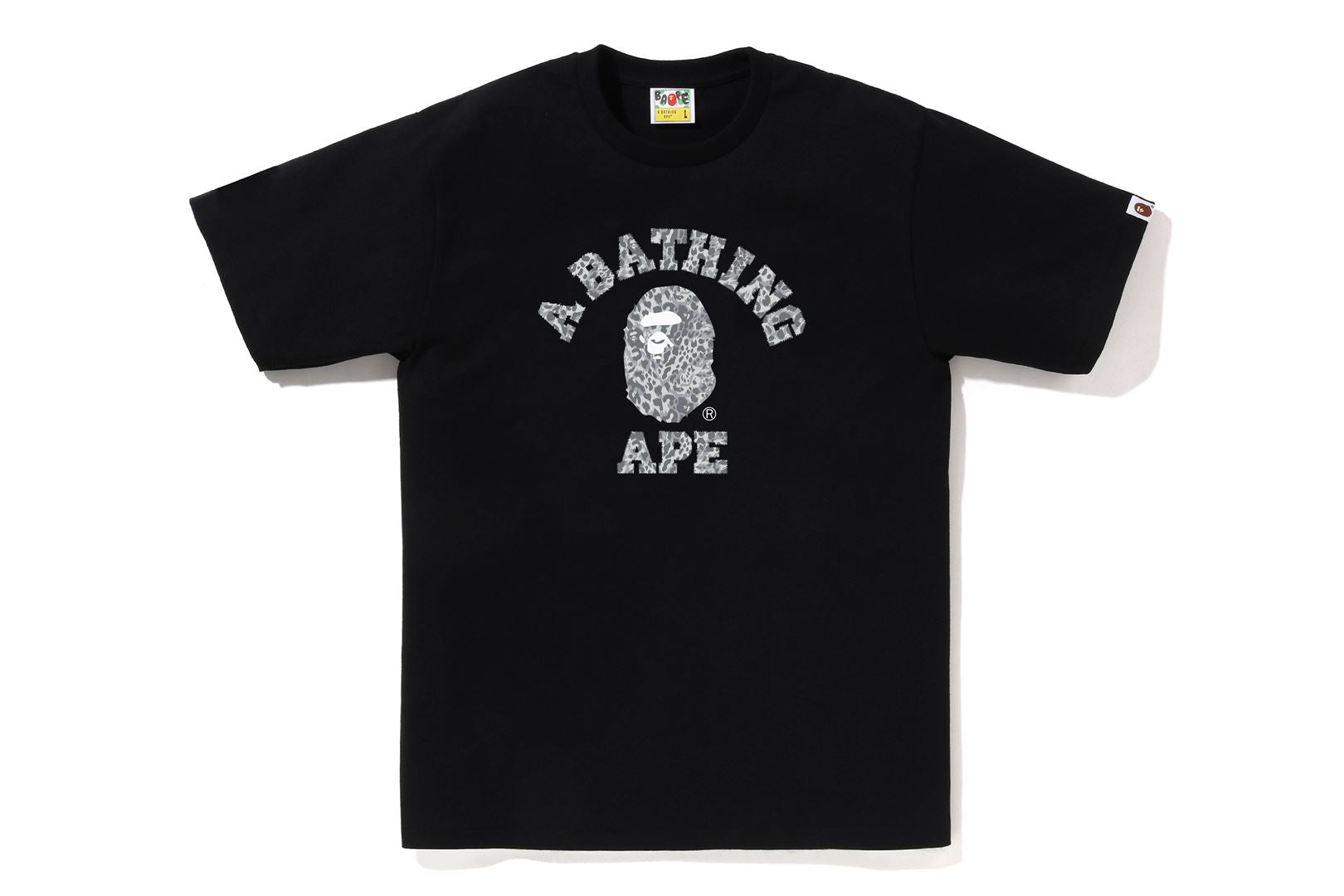 A BATHING APE® Wild Leopard Pattern College Tee | Bape official
