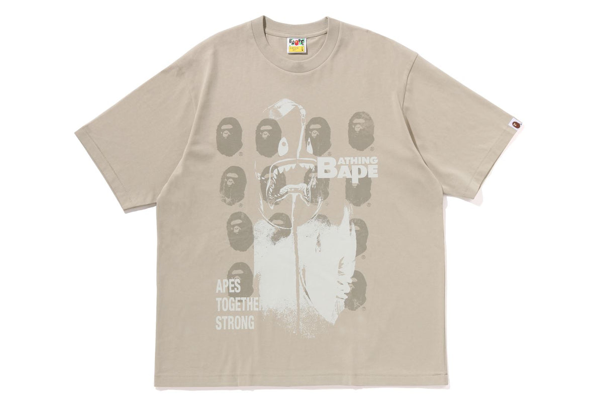 SPRAY PRINT MULTI LOGO RELAXED FIT TEE