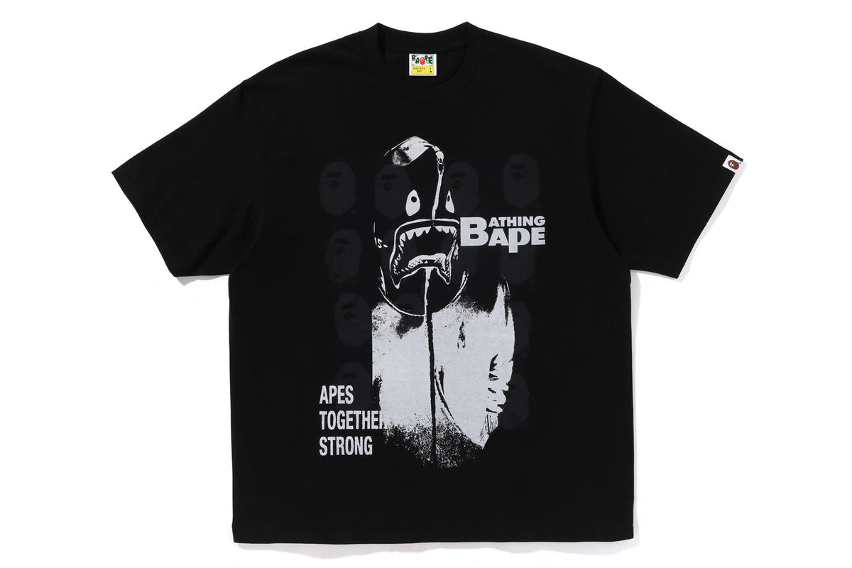 SPRAY PRINT MULTI LOGO RELAXED FIT TEE