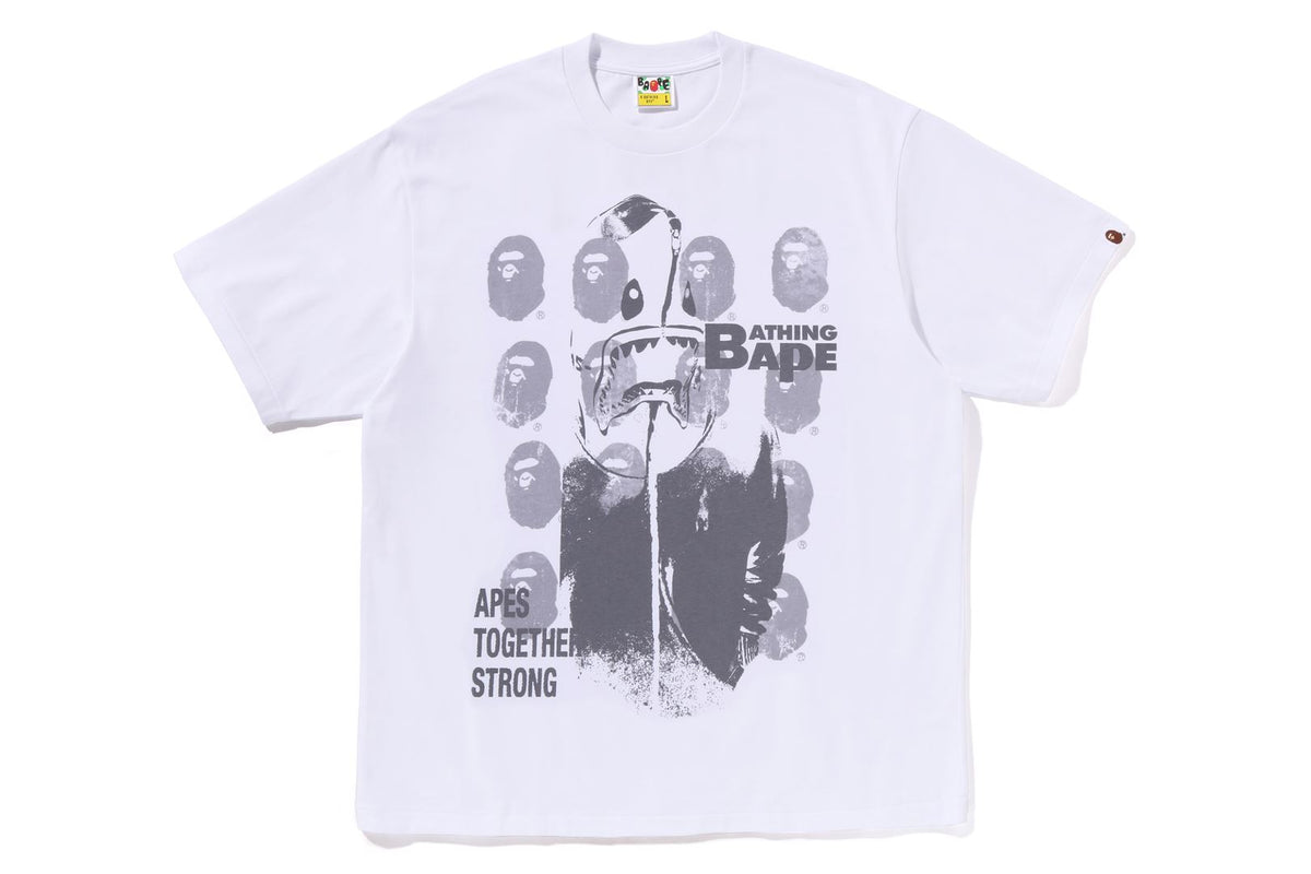 SPRAY PRINT MULTI LOGO RELAXED FIT TEE