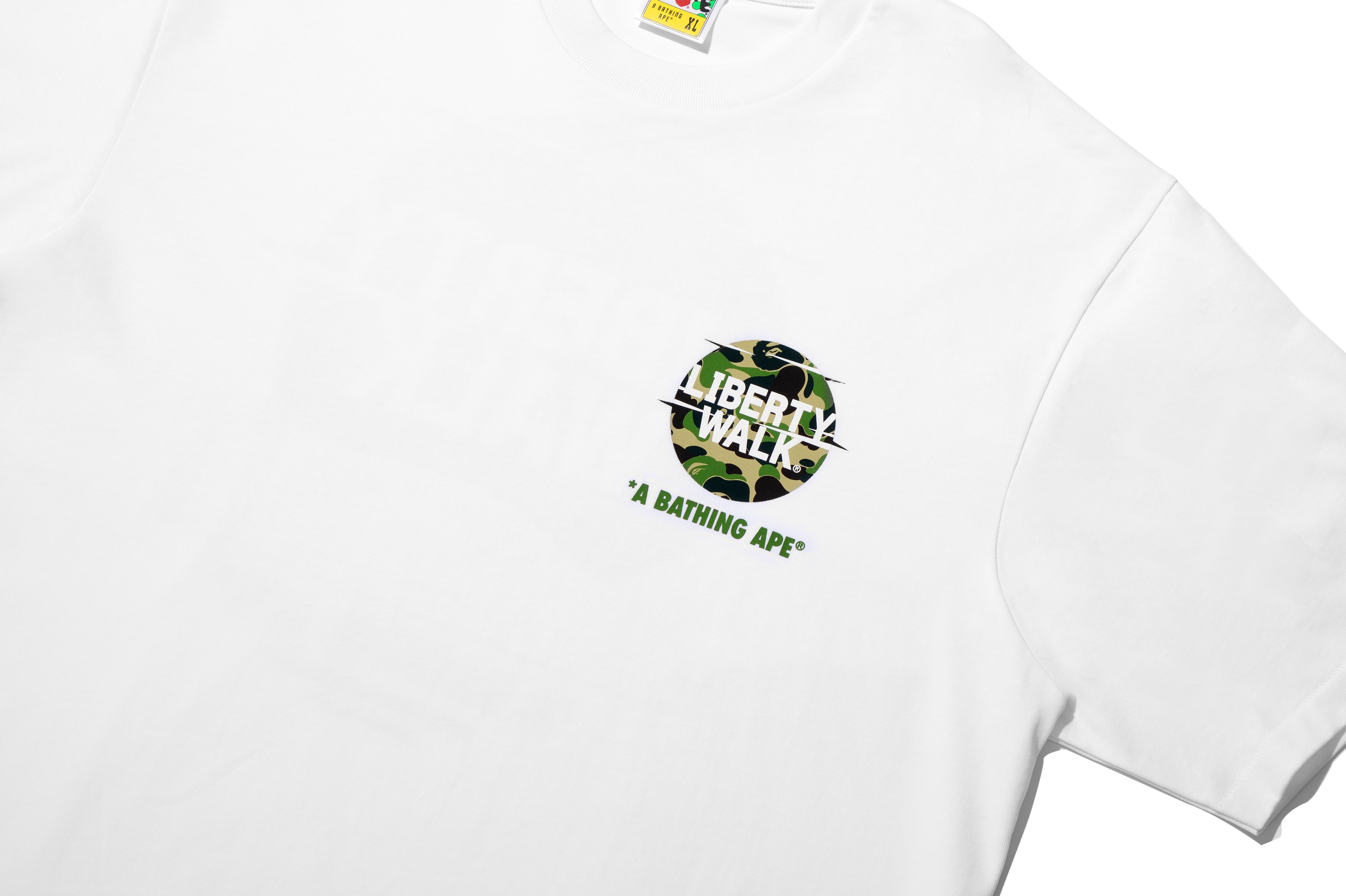 A BATHING APE® BAPE X Liberty Walk Abc Camo Logo Relaxed Fit Tee
