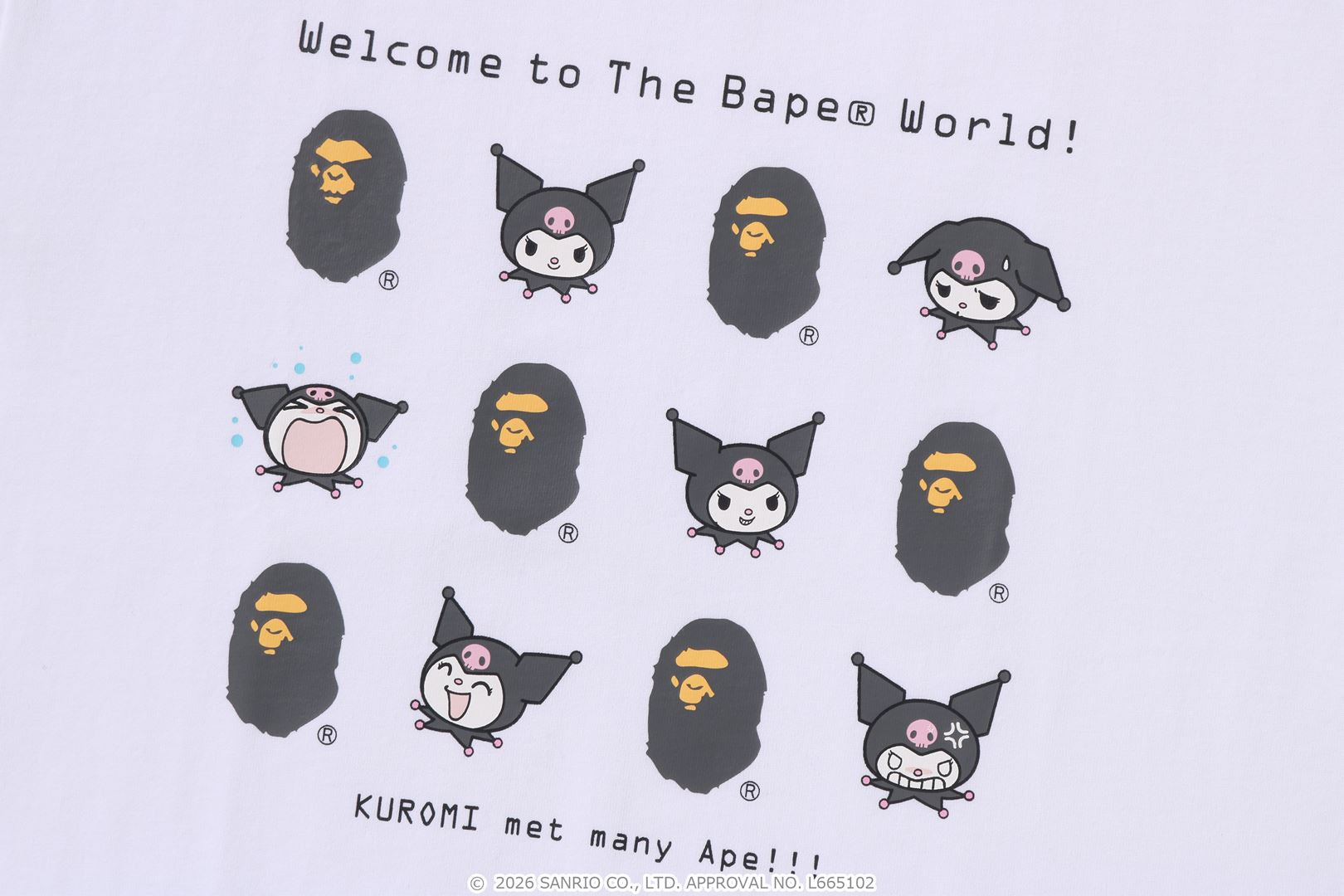 A BATHING APE® BAPE X Kuromi Tee | Bape official website – uk.bape.com